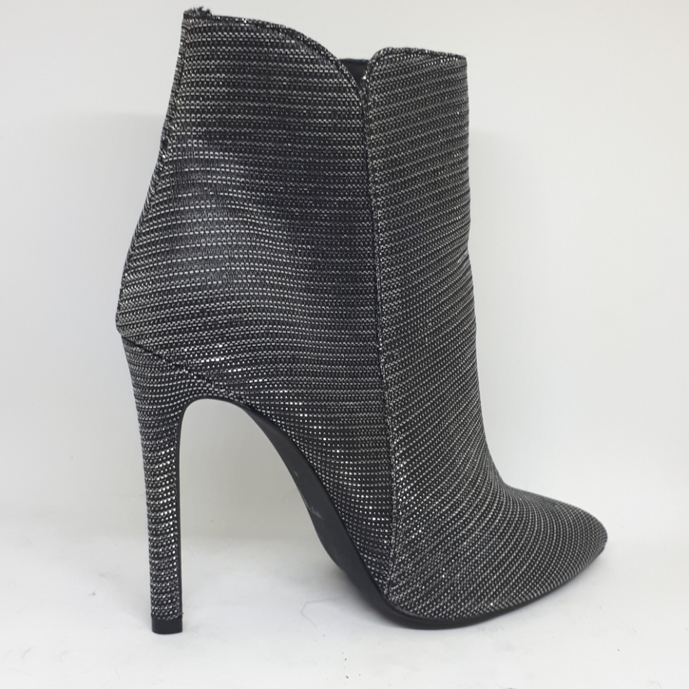 Silver metallic ankle booties - Picture 7 of 7